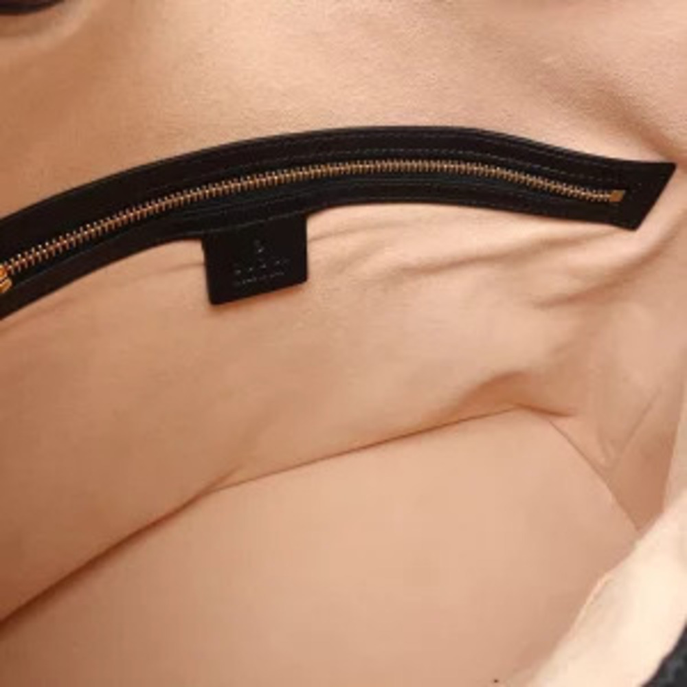 Gucci Guccissima One Shoulder Hobo Bag Leather Black - Picture 7 of 9